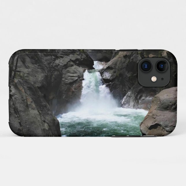 Capa Para iPhone 11 Roaring River Falls, King's Canyon, CA (Verso (horizontal))