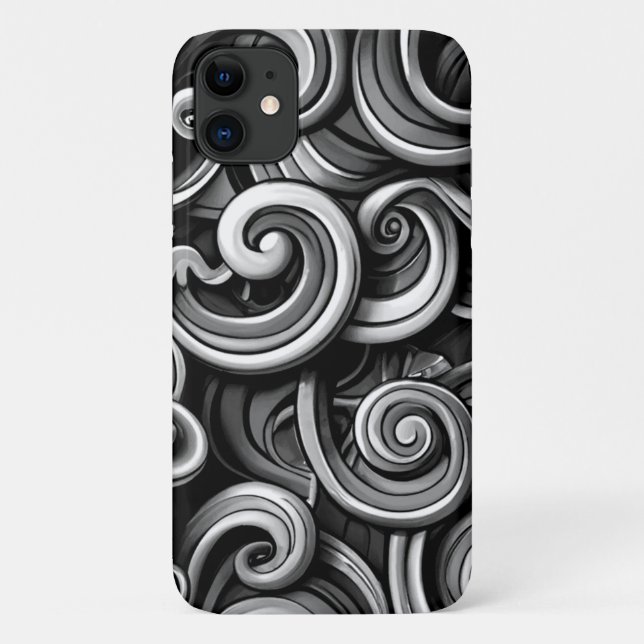 Capa Para iPhone 11 Rochas de energia prateada (Verso)