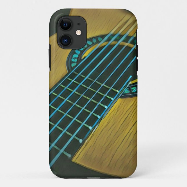 Capa Para iPhone 11 Rock guitar player (Verso)