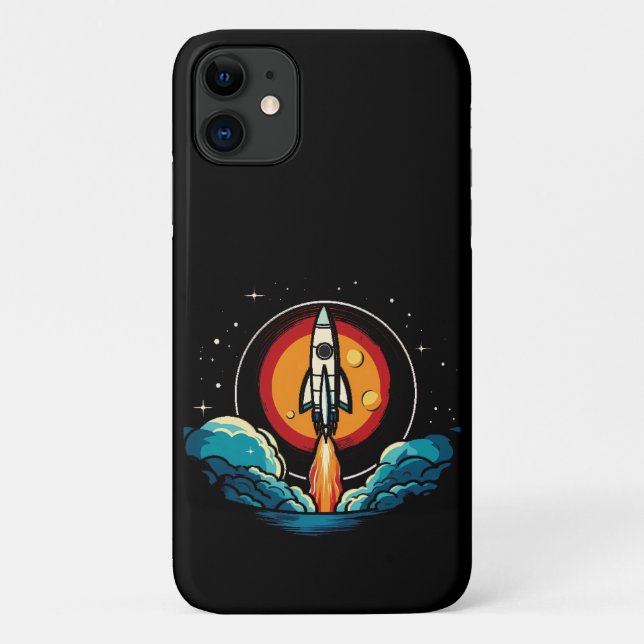 Capa Para iPhone 11 Rocketship (Verso)