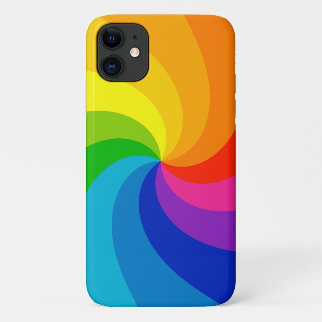 Capa Para iPhone 11 Roda Colorida Colorida (Verso)