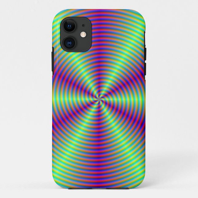 Capa Para iPhone 11 Rodar com feixes Verdes (Verso)