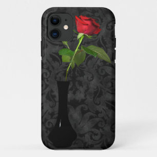 Capa Para iPhone 11 Romance da rosa vermelha