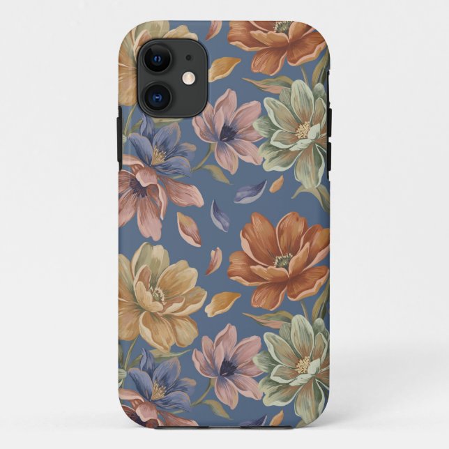 Capa Para iPhone 11 Romantic Cottage Flowers (Verso)