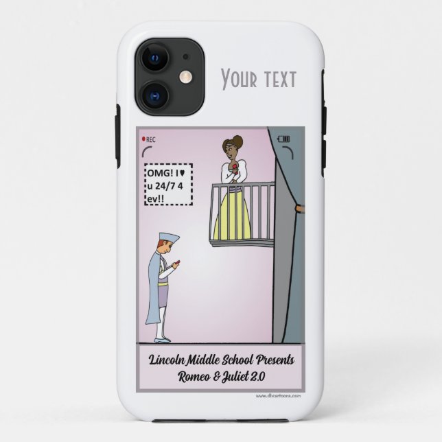 Capa Para iPhone 11 Romeu e Julieta 2.0 Branco (Verso)