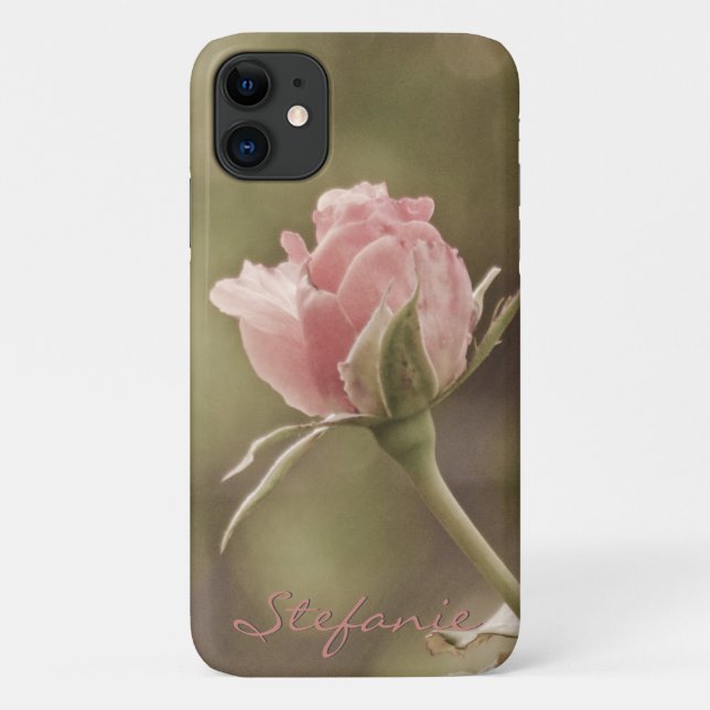 Capa Para iPhone 11 Rosa antigo movido (Verso)