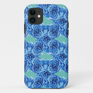 Capa Para iPhone 11 Rosa azul romântico