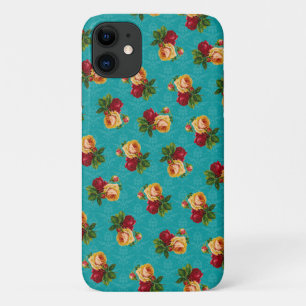 Capa Para iPhone 11 Rosa de Pêssego Vermelho Romântico - Damasco de Te