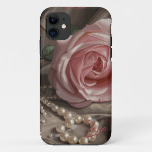 Capa Para iPhone 11 Rosa de Seda