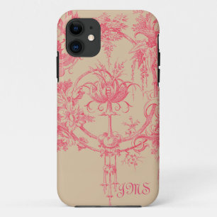 Capa Para iPhone 11 Rosa e Tan Toile