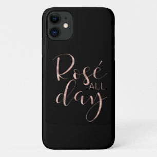 Capa Para iPhone 11 Rosa Engraçado O Dia Todo O Vinho Presente