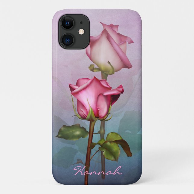 Capa Para iPhone 11 Rosa Medley (Verso)