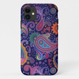 Capa Para iPhone 11 Rosa Púrpura da Paisley