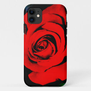 Capa Para iPhone 11 Rosa vermelha profunda