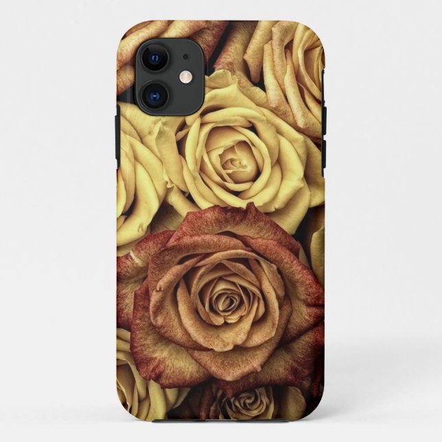 Capa Para iPhone 11 Rosas antigos (Verso)
