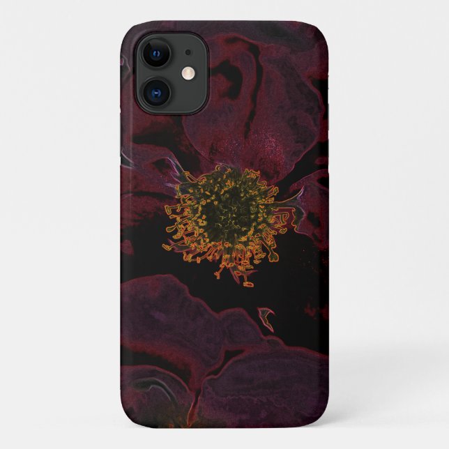 Capa Para iPhone 11 Rosas Arbustivas Neon (Verso)