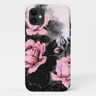 Capa Para iPhone 11 Rosas da obscuridade do vintage