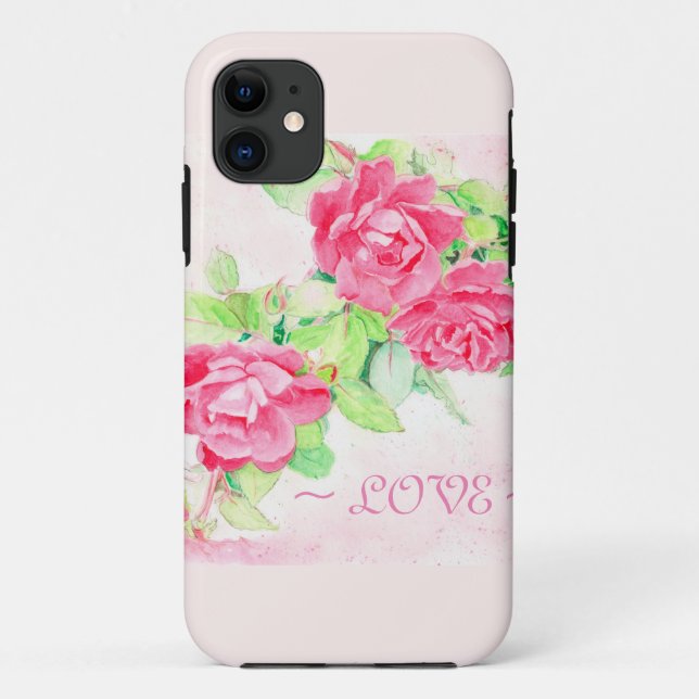 Capa Para iPhone 11 Rosas de café (Verso)