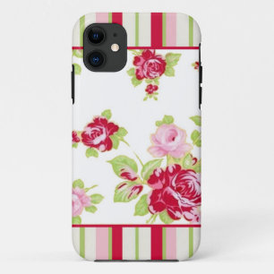 Capa Para iPhone 11 Rosas e faixas