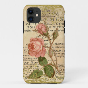 Capa Para iPhone 11 Rosas franceses antigos