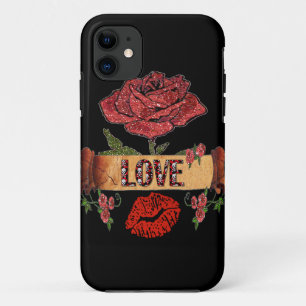 Capa Para iPhone 11 ROSAS RAIB Rockabilly, Love & Lipstick