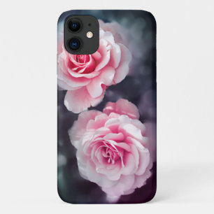Capa Para iPhone 11 Rosas Rosa Femininas Foto Floral