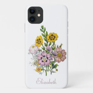 Capa Para iPhone 11 Rosas-roxas Personalizadas
