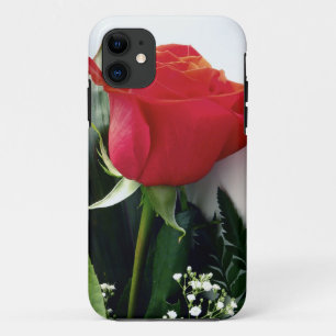 Capa Para iPhone 11 Rosas vermelhas
