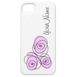 Capa Para iPhone 11 Rose Bouquet Lilac "Name" horizontal