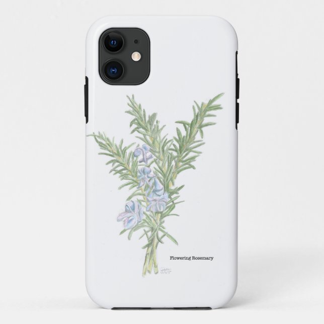 Capa Para iPhone 11 Rosemary Flor (Verso)