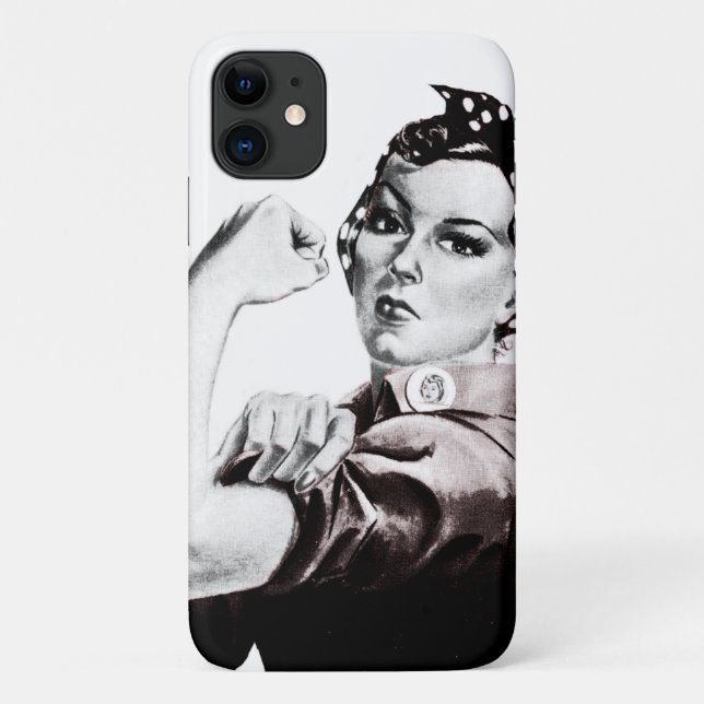 Capa Para iPhone 11 Rosie the Riveter (Verso)