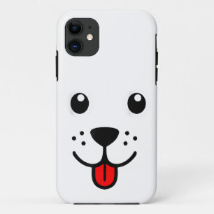 Capa Para iPhone 11 Rosto Emotivo Feliz de Cachorro Animal de Estimaçã