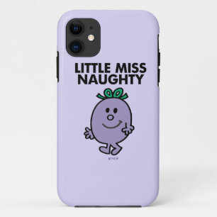 Capa Para iPhone 11 Rotulação preta pequena da senhorita Impertinent
