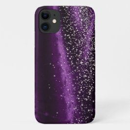 Capa Para iPhone 11 Roxo e diamantes - Deslumbrante Barely TherePro Ma