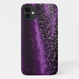 Capa Para iPhone 11 Roxo e diamantes - Deslumbrante Barely TherePro Ma