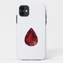 Capa Para iPhone 11 Ruby Gemstone Pear forma