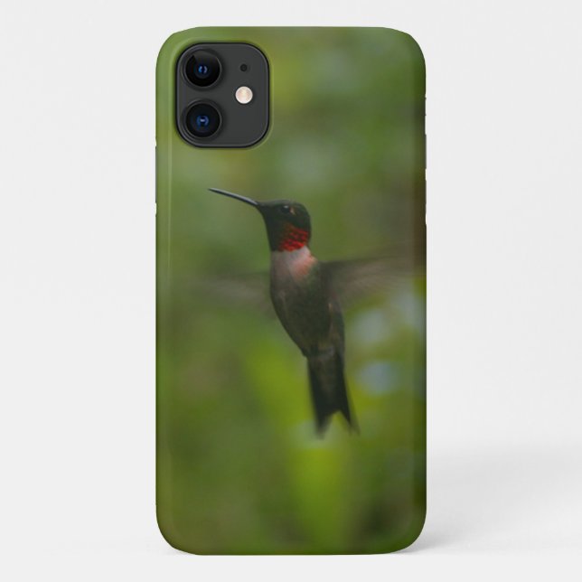 Capa Para iPhone 11 Ruby Throat Hummingbird (Verso)