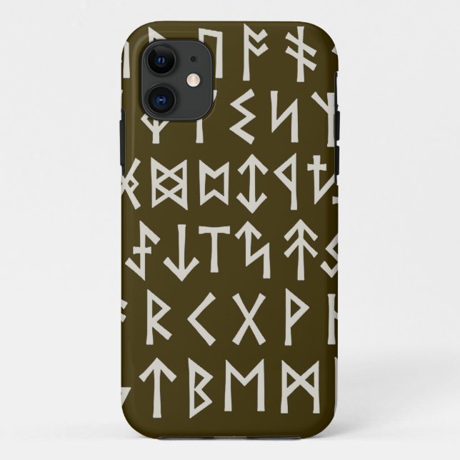 Capa Para iPhone 11 Runas Futhark Antigas (Verso)