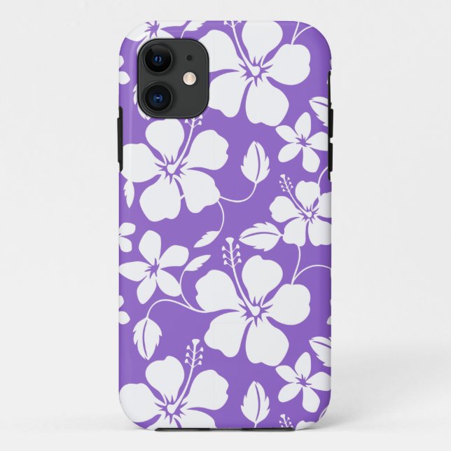 CAPA PARA iPhone 11 RÚPULO LUMINOSO HAWAIIAN HULA (HIBISCUS) (Verso)