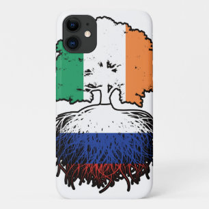Capa Para iPhone 11 Rússia, Rússia, Irlanda, Árvore Rota Bandeira