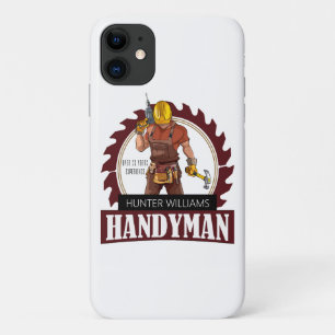 Capa Para iPhone 11 Rustic Repairman Construction Handyman Modern