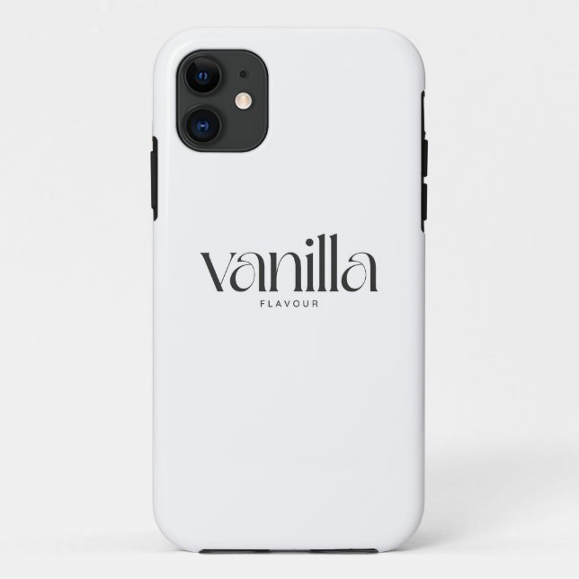 Capa Para iPhone 11 Sabor de Baunilha (Verso)
