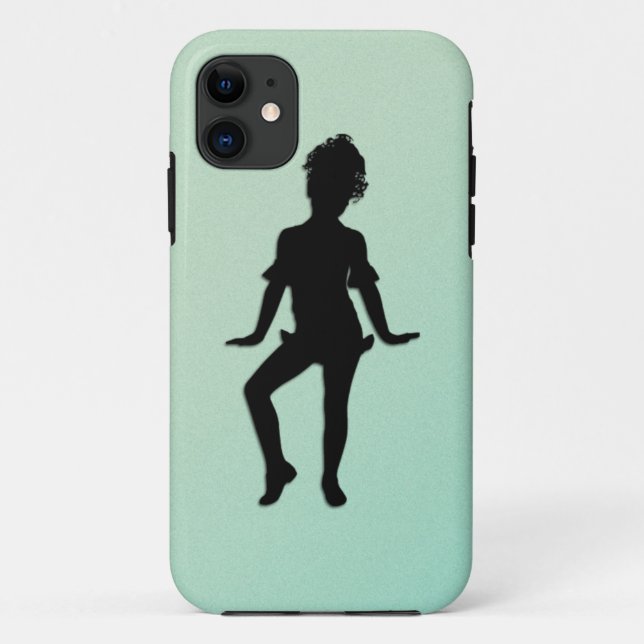 Capa Para iPhone 11 Saco de Tote Verde Mais Pequeno Dançarino (Verso)