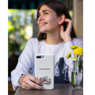 Capa Para iPhone 11 sacudir coloridos flutuam de cor aquosa personaliz