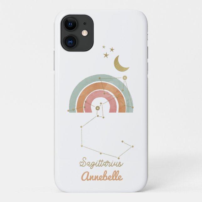 Capa Para iPhone 11 Sagitário Sinal Zodiac (Verso)