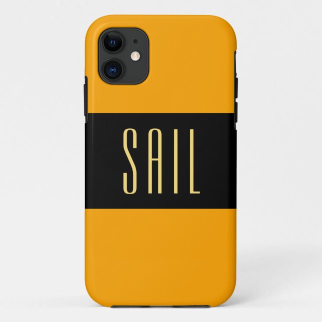 Capa Para iPhone 11 SAILING Esportes Laranja Laranja Laranja Laranja A (Verso)