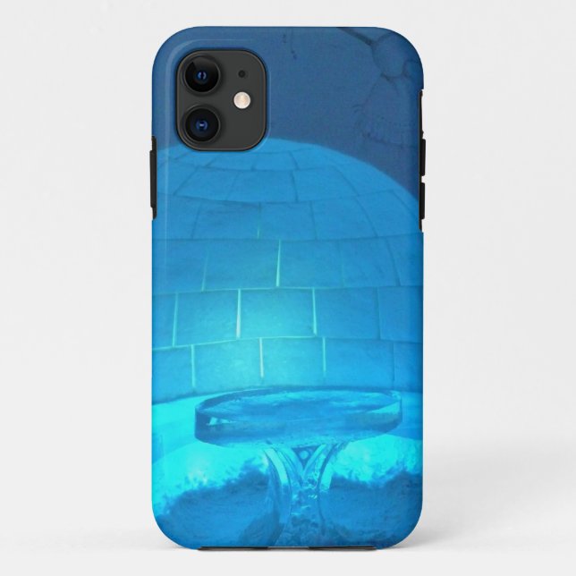 Capa Para iPhone 11 Sala Igloo no Hotel de Glace, Quebec, Canadá (Verso)