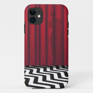 Capa Para iPhone 11 Sala preta do vermelho do alojamento