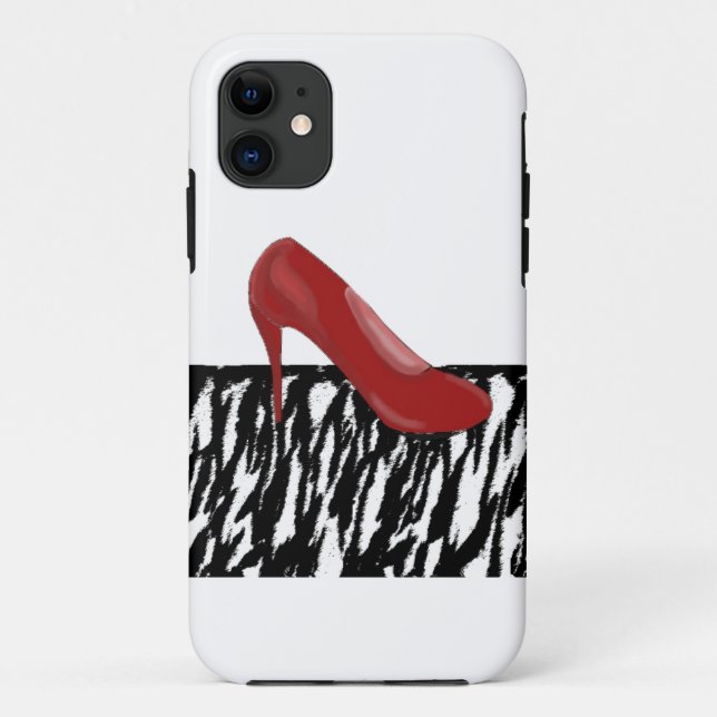 Capa Para iPhone 11 Saltos Vermelhos (Verso)
