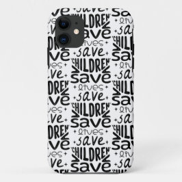 Capa Para iPhone 11 Salvar Filhos, Salvar Vidas